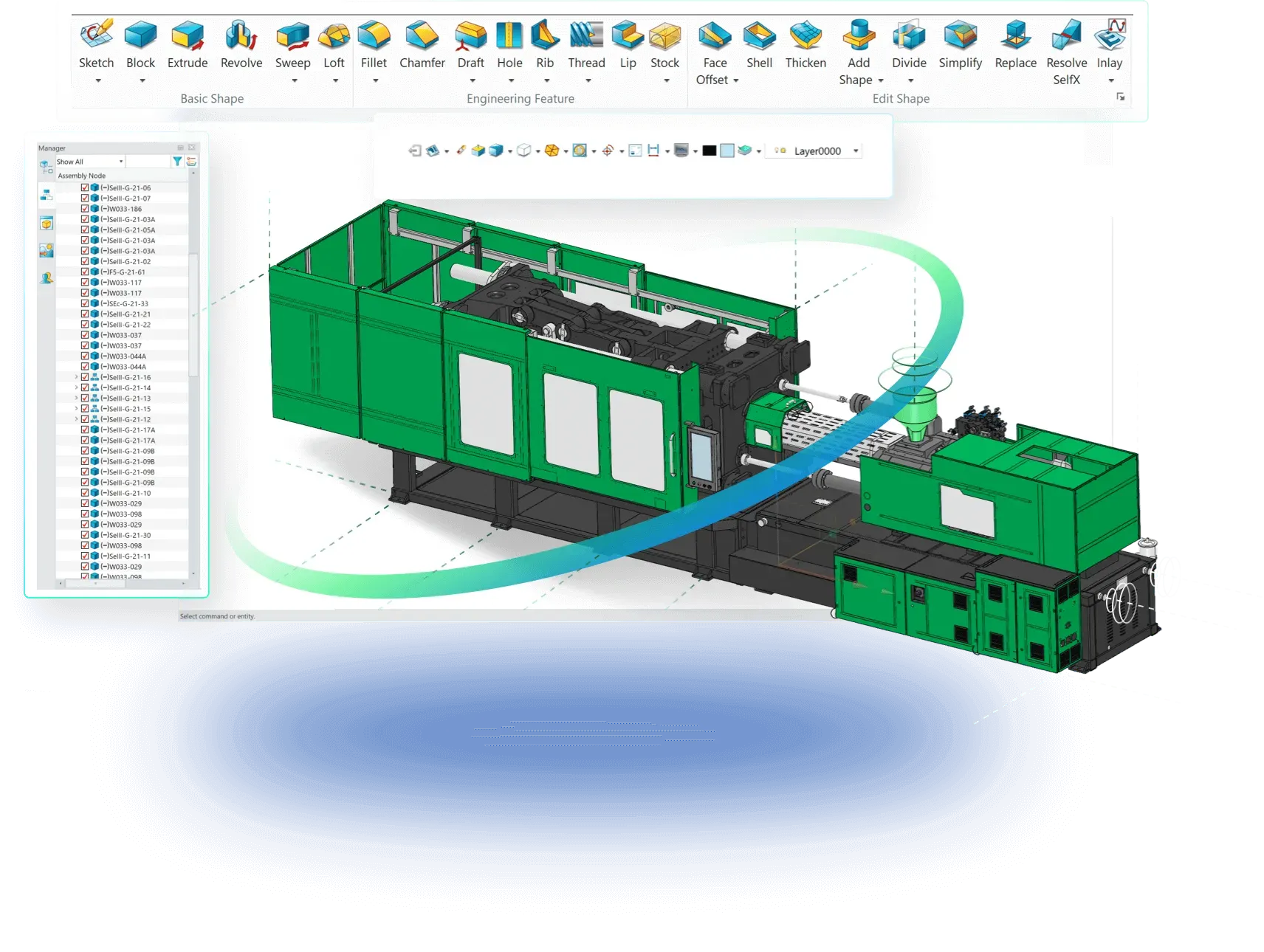 ZW3D CAD Software Interface